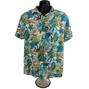 Easy Care Mens Hawaiian Shirt, 100% polyester, M
